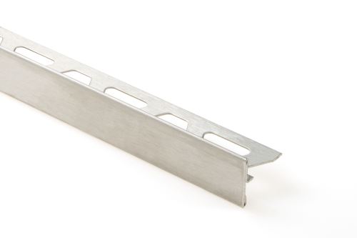 Schlüter-SCHIENE-STEP-EB l. prac. dosky, kartáč V2A, v: 12,5 mm, v2: 11 mm, d: 2,5 m