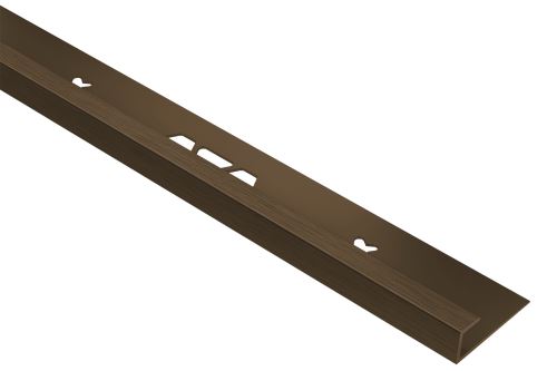 Schlüter-VINPRO-S ukonč. lišta pre vinyl, hliník elox ant. bronz kartáč, v: 5 mm, d: 2,5 m