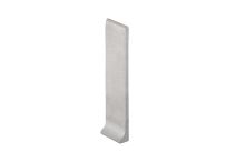 Schlüter-DESIGNBASE-SL-EB koncovka k soklovej l., nerez kartáč V2A, v: 160 mm, 1 ks, pravá