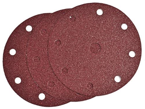 ROLL Brúsne kotúče na suchý zips, priemer 150 mm, 9 dier, zrnitosť 150, 50 ks