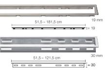 Schlüter-KERDI-LINE-C rošt žľabu, nerez lesk V2A, v: 19 mm, d: 0,8 m (5)