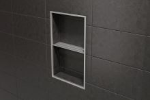 Schlüter-SHELF-N-S1 polica do sprchy, kamenná sivá, 300x87 mm, 1 ks, Wave Schlüter-SHELF-N-S1 polica do sprchy, kamenná sivá, 300x87 mm, 1 ks, Wave