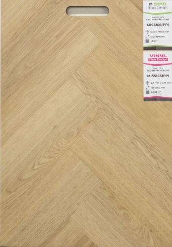 Lepená vinylová podlaha VINYL Floor Concept EKO HERRINGBONE