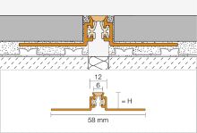 Schlüter-DILEX-AKWS dilatačná lišta, hliník komaxit sivá, v: 12,5 mm, d: 2,5 m (3)