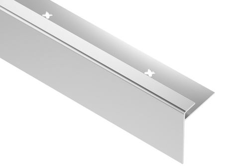 Schlüter-VINPRO-STEP-R schod. lišta pre vinyl, hliník elox chróm kartáč, v: 3 mm, d: 2,5 m