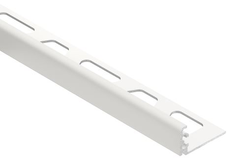 Schlüter-JOLLY-AC ukonč. lišta "L", hliník komaxit brilantná biela mat, v: 12,5 mm, d: 3 m