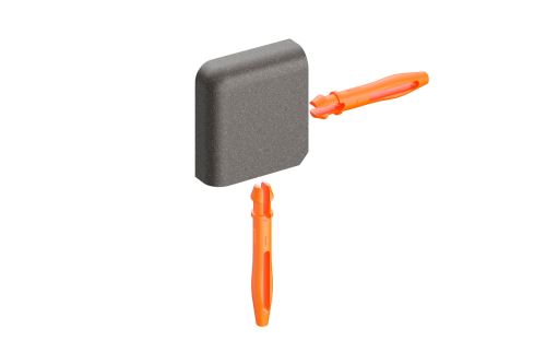Schlüter-JOLLY-TS vonk. roh k ukonč. lište "L", hliník kom. svetlý antracit, v: 6 mm, 1 ks