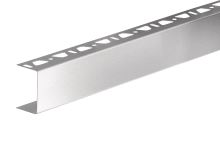 Schlüter-KERDI-BOARD U profil, dierovaný jednostr., nerez kartáč V2A, v: 38 mm, d: 2,5 m