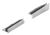 KP7/3 profil pre vsadenie skla ACARA, orientácia ľavá, nerez V2A kartáčovaná, 19 mm, 1 m