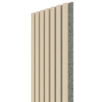 WALL CONCEPT akustický panel kašmír, sivý filc + MDF, 2750x285x21 mm, 0,78 m2
