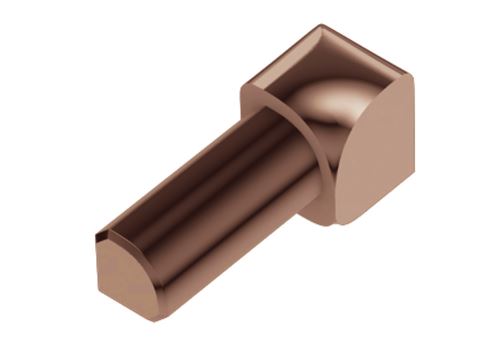 Schlüter-RONDEC-AKG vnút. roh k ukončovacej lište "C", hliník elox meď lesk, v: 8 mm, 1 ks