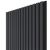 WALL CONCEPT akustický panel antracit, čierny filc + MDF, 2750x604x21 mm, 1,66 m2