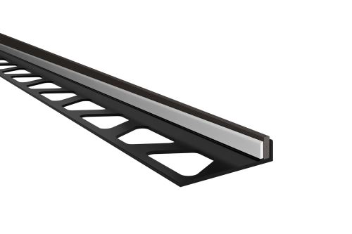 Schlüter-SHOWERPROFILE-SA spádový klin, nerez komaxit tmavý antracit, v: 5 mm, d: 2 m