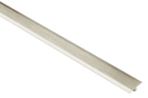 Schlüter-VINPRO-T prechod. lišta, hliník elox titán kartáč, v: 3 mm, š: 14 mm, d: 2,5 m