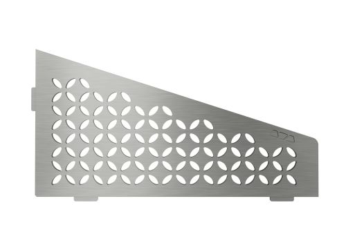 Schlüter-SHELF-E-S3 polica do sprchy, nerez kartáč V2A, 154x295 mm, 1 ks, Floral