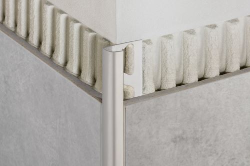 Schlüter-RONDEC-EP ukončovacia lišta "C", nerez lesk V2A flexi, v: 8 mm, d: 2,5 m