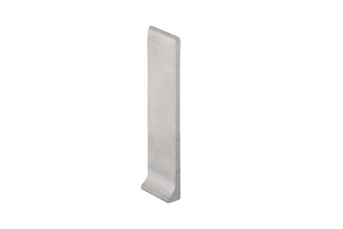 Schlüter-DESIGNBASE-SL-EB koncovka k soklovej l., nerez kartáč V2A, v: 110 mm, 1 ks, pravá