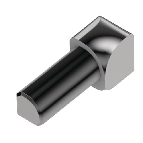 Schlüter-RONDEC-ACG vnút. roh k ukonč. lište "C", hliník elox chróm lesk, v: 8 mm, 1 ks