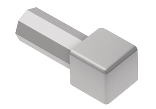 Schlüter-QUADEC-AE vonkajší roh k ukončovacej lište "Q", hliník elox prír., v: 6 mm, 1 ks