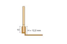 Schlüter-SHOWERPROFILE-SB spádový klin, nerez kartáč V2A, v: 12,5 mm, v2: 10 mm, d: 1,6 m (2)