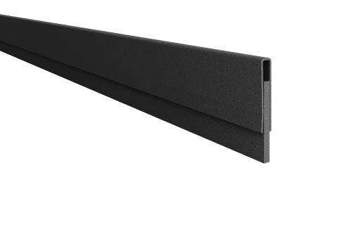 Schlüter-SHOWERPROFILE-RA spádová l. na stenu, kom. grafit. čierna mat, v: 23 mm, d: 1 m