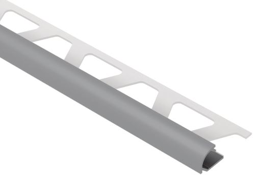 Schlüter-RONDEC-AC ukončovacia lišta "C", hliník komaxit sivá metalíza, v: 10 mm, d: 2,5 m