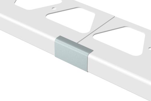 Schlüter-BARA-RW spojka k balkónovej lište, hliník komaxit sivá metalíza, v: 25 mm, 1 ks