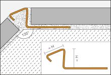 Schlüter-DECO-DE ukončovacia lišta, nerez V2A, v: 10 mm, d: 2,5 m (2)