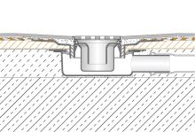 Schlüter-KERDI-SHOWER-TT spádová doska, 1010x1010 mm, stredový odtok, v: 23 mm, 1 ks (2)