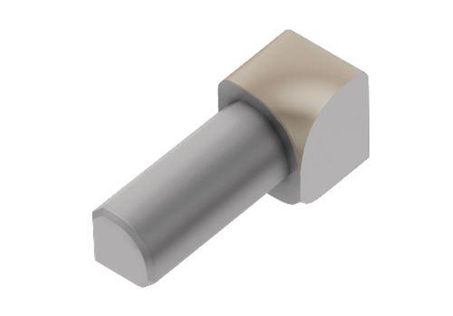 Schlüter-RONDEC-AC vnút. roh k ukonč. lište "C", hliník kom. svetlo béžová, v: 6 mm, 1 ks