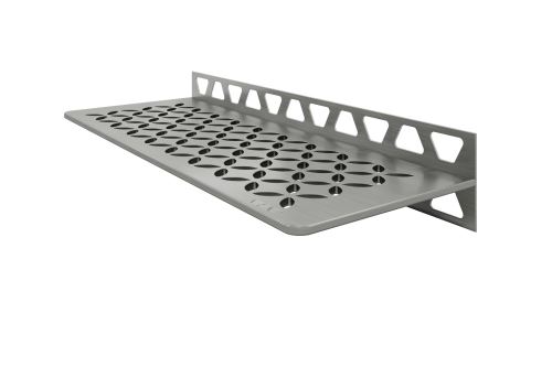 Schlüter-SHELF-W-S1 polica do sprchy, nerez kartáč V2A, 300x115 mm, 1 ks, Floral