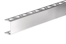 Schlüter-KERDI-BOARD U profil, dierovaný obojstr., nerez kartáč V2A, v: 38 mm, d: 2,5 m