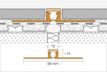 Schlüter-DILEX-BWB dilatačná lišta, PVC sivá, v: 20 mm, d: 2,5 m (2)