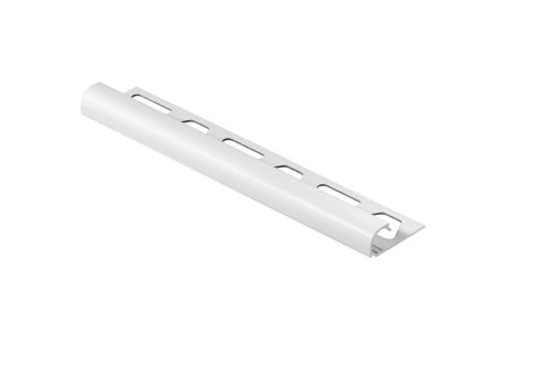 Schlüter-RONDEC-AC ukonč. lišta "C", hliník kom. brilantná biela mat, v: 12,5 mm, d: 3 m
