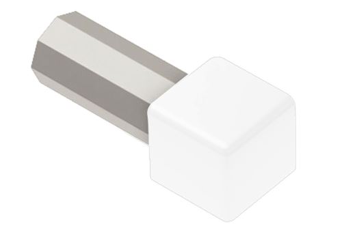 Schlüter-QUADEC-AC vonk. roh k ukonč. lište "Q", hliník komaxit snehobiela, v: 8 mm, 1 ks