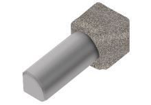Schlüter-RONDEC-TS vnút. roh k ukonč. lište "C", hliník komaxit kam. sivá, v: 11 mm, 1 ks