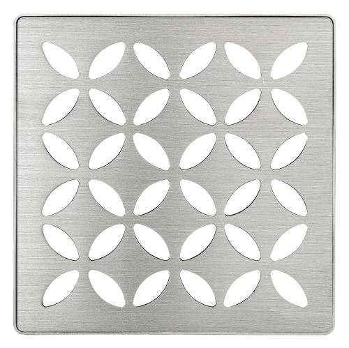 Schlüter-KERDI-DRAIN rošt + rámik, nerez kartáč V2A, 10x10 cm, D5 Floral, 1 ks