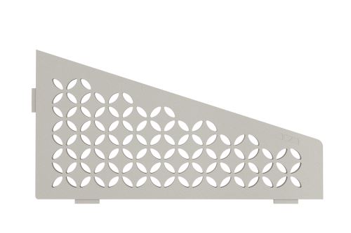 Schlüter-SHELF-E-S3 polica do sprchy, béžovosivá, 154x295 mm, 1 ks, Floral