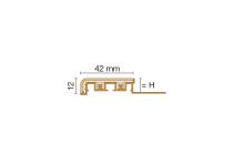 Schlüter-TREP-V42 schodová lišta, hliník komaxit broskvová, v: 12,5 mm, d: 2 m (2)