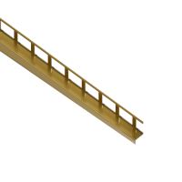 EX1/KP4/1 EXCELLENT spádová lišta ACARA, orientácia pravá, nerez RAL1036 perleťová zlatá lesklá, 10 mm, 2 m