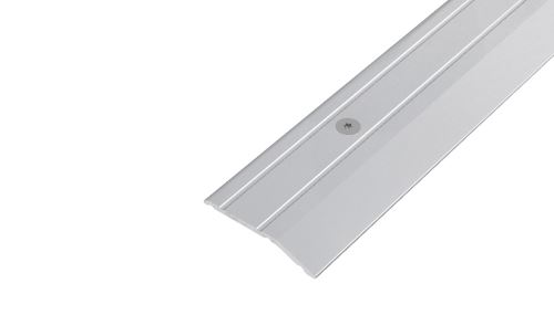 AP43 nájazdová lišta predvŕtaná ACARA, hliník elox striebro, 3,5 mm, 0,9 m
