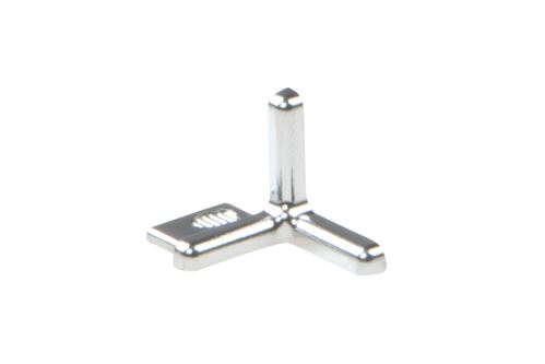 Schlüter-INDEC-ACG vonk. roh k ukončovacej lište, hliník elox chróm lesk, v: 10 mm, 1 ks