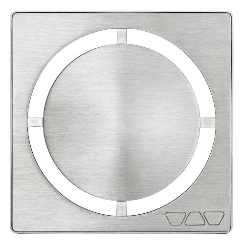Schlüter-KERDI-DRAIN konturový rámik, nerez kartáč V2A, 10x10 cm, D7 Pure, 1 ks