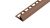 SP15 ukončovacia lišta C ACARA, PVC bronzová metalíza, 8 mm, 2,5 m