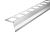 BP9/1 balkónová lišta ACARA, nerez V2A s odkvapničkou, 22 mm, 110 mm, 2,5 m
