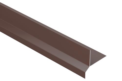 Schlüter-BARA-RKL balkónová lišta, hliník komaxit čiernohnedá, v: 40 mm, d: 2,5 m