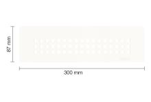 Schlüter-SHELF-N-S1 polica do sprchy, brilantná biela mat, 300x87 mm, 1 ks, Square (1)